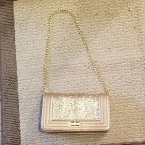 Gold chain purse